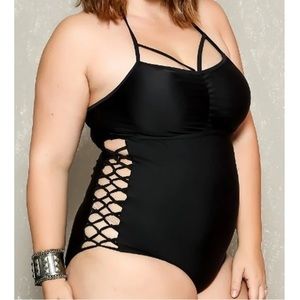 Corset Queen Swimsuit - Plus Size